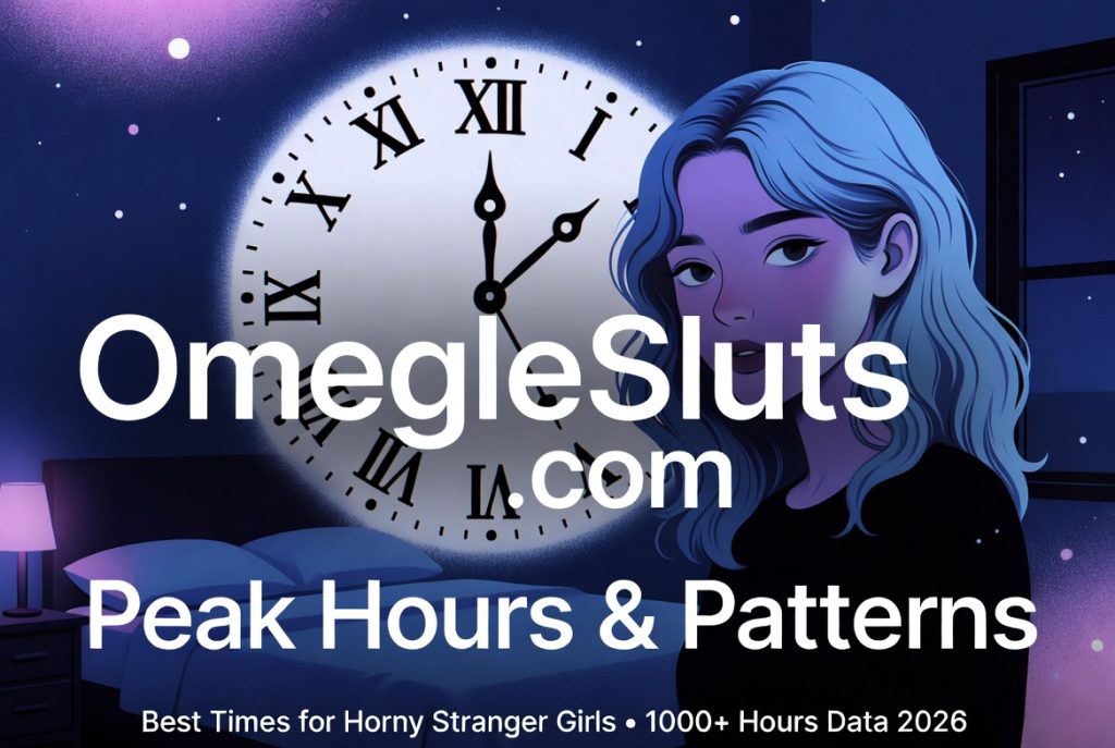 omeglesluts-peak-hours-horny-girls-2026 Best peak hours to find horny stranger girls on OmegleSluts in 2026 – real data from 1000+ hours