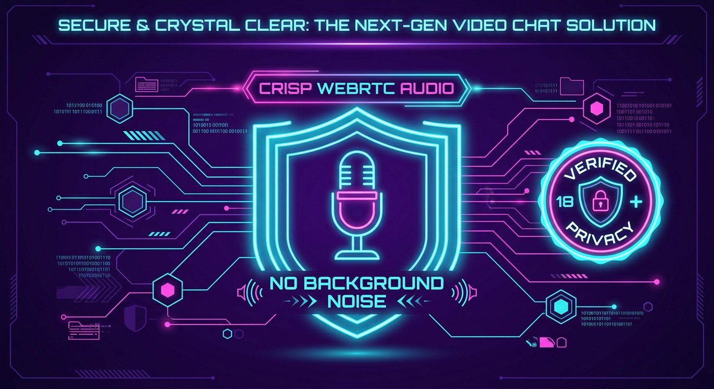 Acoustic microphone shield ensuring crisp audio clarity on WebRTC video chat in 2026