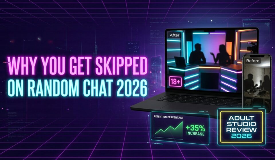 Why You Keep Getting Skipped on Random Video Chat: The 2026 Guide to Studio Lighting, Framing & First Impressions Why you get skipped on random video chat studio upgrade guide 2026 banner